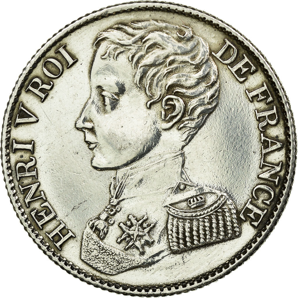 Münze, Frankreich, Henri V, Franc, 1831, VZ, Silber, KM:28.2, Gadoury:451