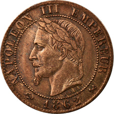 Coin, France, Napoleon III, Napoléon III, Centime, 1862, Bordeaux, AU(55-58)