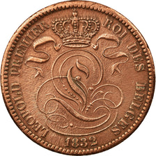 Coin, Belgium, Leopold I, 10 Centimes, 1832, EF(40-45), Copper, KM:2.1