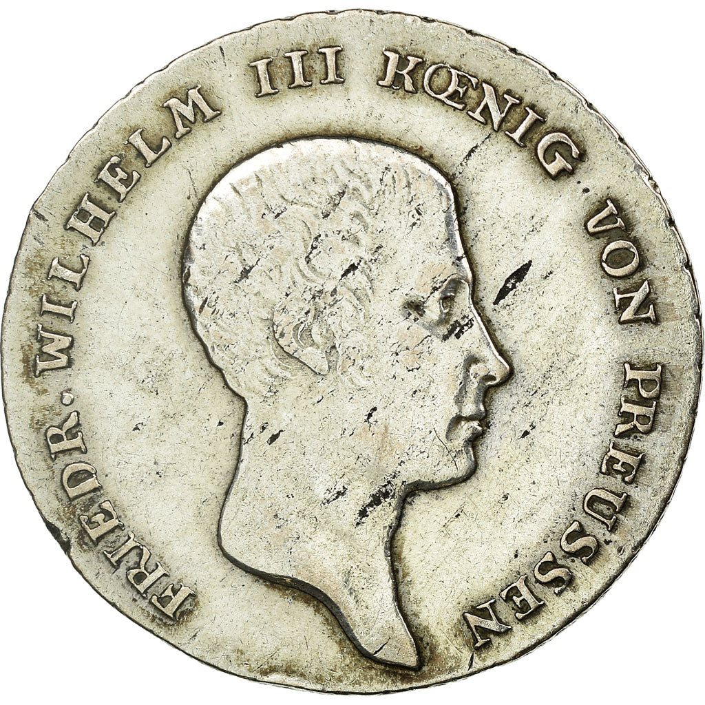 Coin, German States, PRUSSIA, Friedrich Wilhelm III, 1/6 Thaler, 1813, Berlin