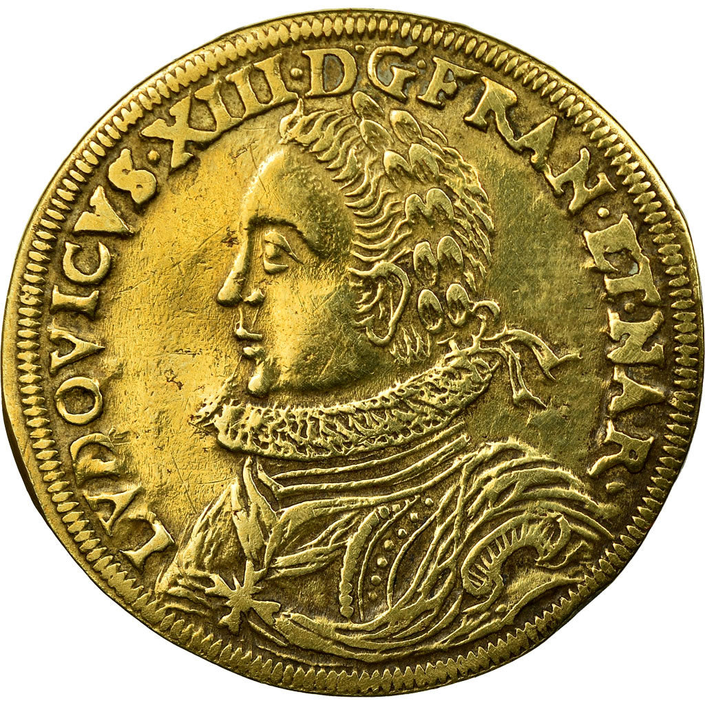 France, Jeton, Jetons de Nuremberg, Louis XIII, TTB+, Laiton