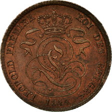 Coin, Belgium, Leopold I, 2 Centimes, 1844, AU(50-53), Copper, KM:4.2