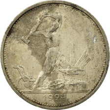 Coin, Russia, 50 Kopeks, 1924, EF(40-45), Silver, KM:89.1