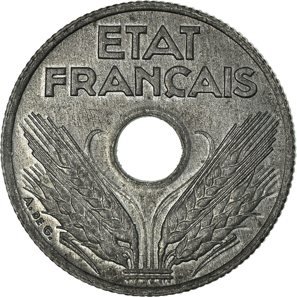 Coin, France, État français, 10 Centimes, 1944, MS(63), Zinc, KM:903