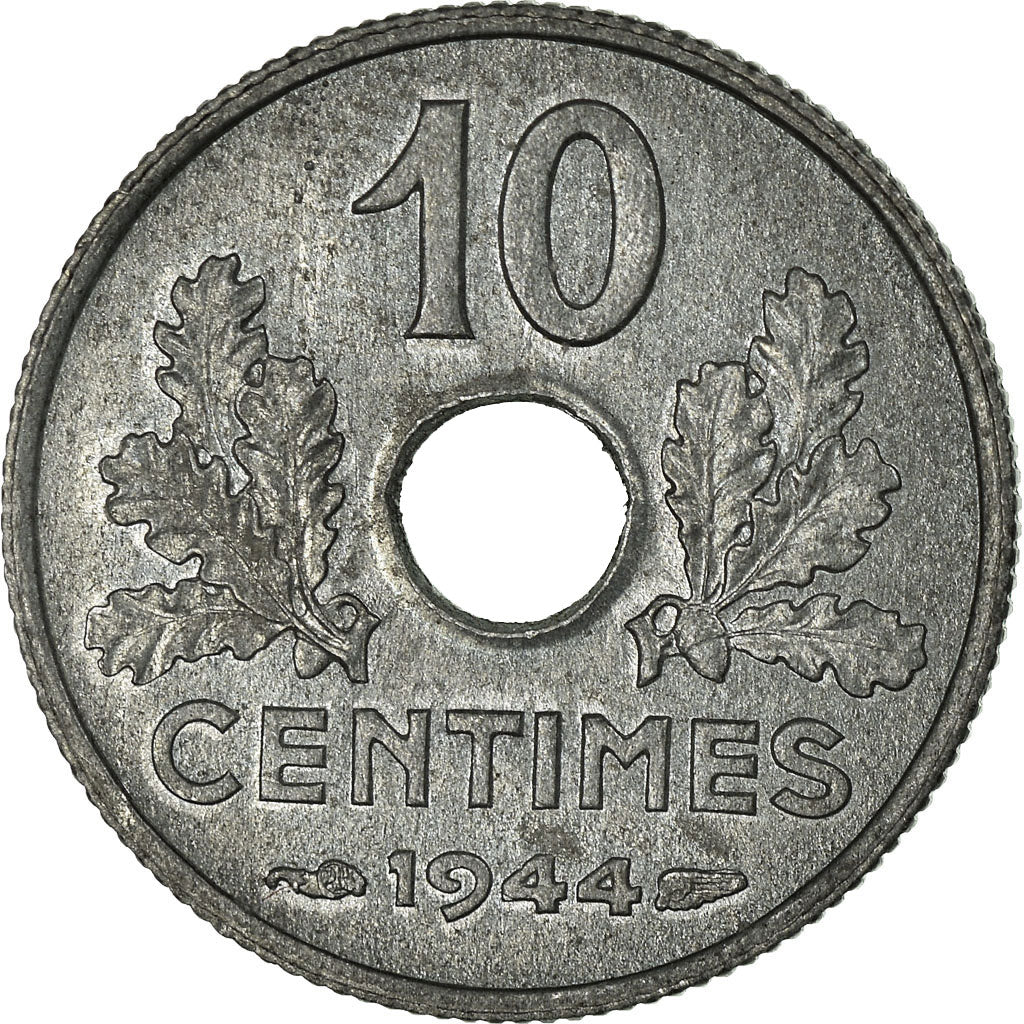 Coin, France, État français, 10 Centimes, 1944, MS(63), Zinc, KM:903