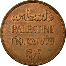Monnaie, Palestine, 2 Mils, 1945, SUP+, Bronze, KM:2