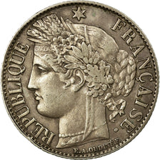 Coin, France, Cérès, Franc, 1887, Paris, AU(50-53), Silver, KM:822.1