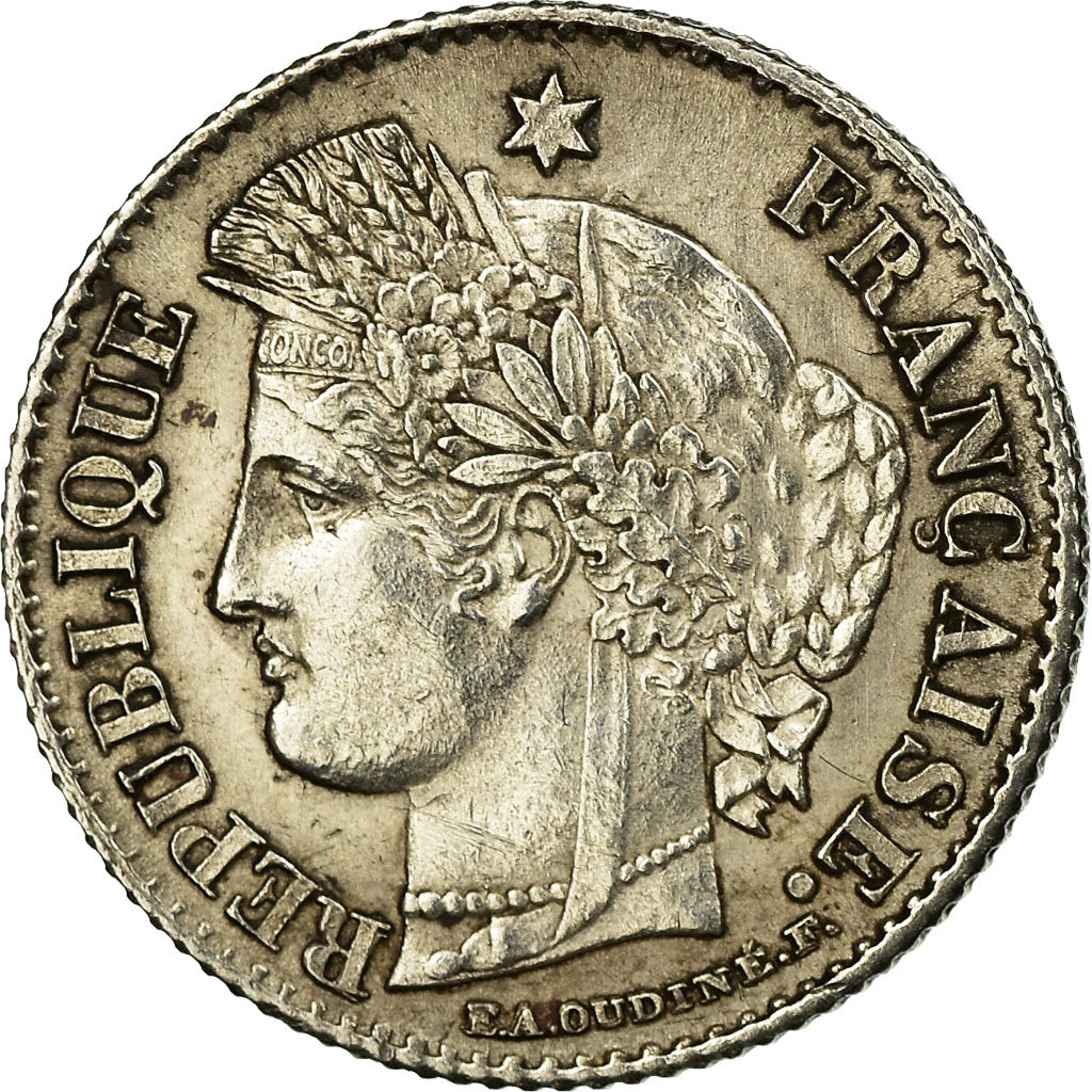 Coin, France, Cérès, 20 Centimes, 1850, Paris, MS(60-62), Silver, KM:758.1