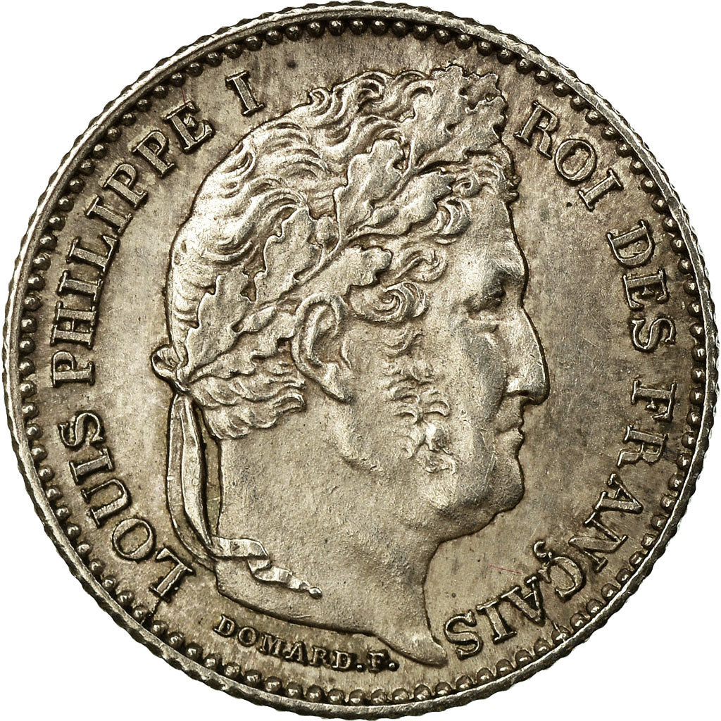 Moneda, Francia, Louis-Philippe, 25 Centimes, 1847, Paris, SC, Plata, KM:755.1