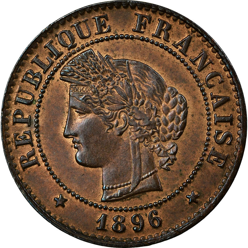 Coin, France, Cérès, Centime, 1896, Paris, MS(60-62), Bronze, KM:826.1