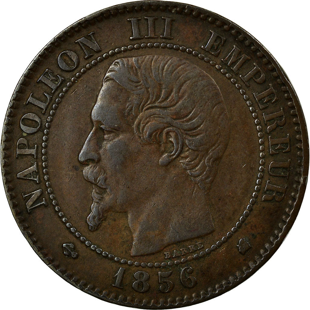 Moneta, Francia, Napoleon III, Napoléon III, 2 Centimes, 1856, Bordeaux, BB