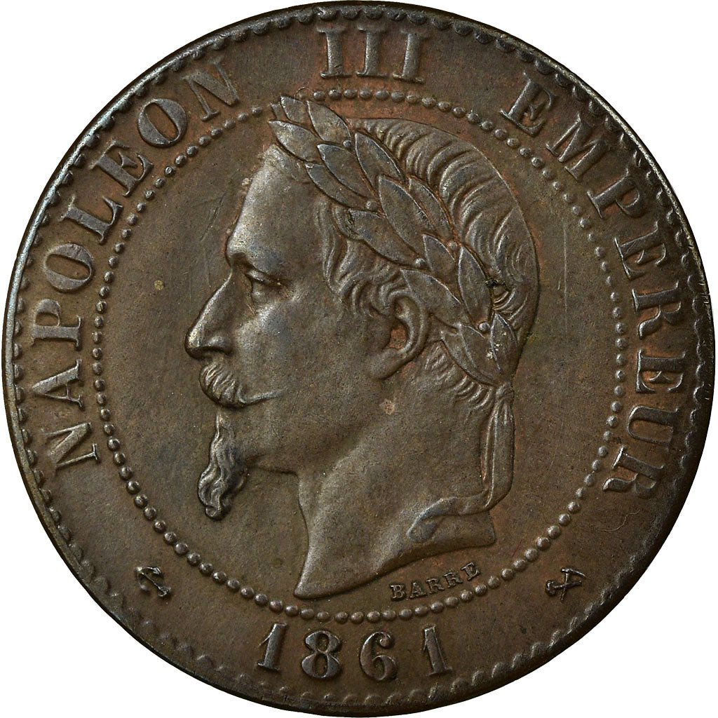 Monnaie, France, Napoléon III, 2 Centimes, 1861, Bordeaux, SUP