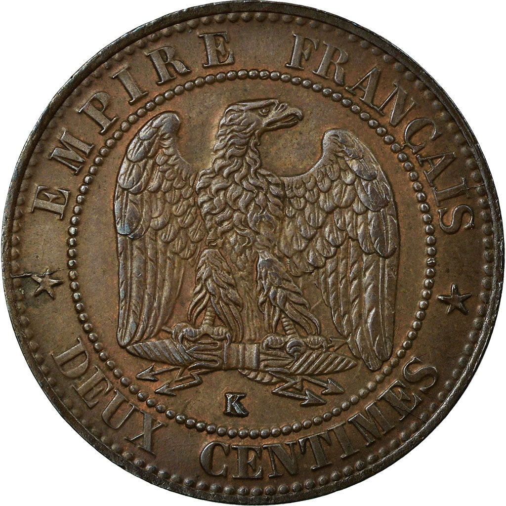 Monnaie, France, Napoléon III, 2 Centimes, 1861, Bordeaux, SUP
