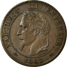 Moneta, Francia, Napoleon III, Napoléon III, 2 Centimes, 1862, Bordeaux, SPL-