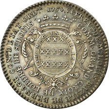 France, Token, Basile de Bernage, Prévôt de Paris, 1754, MS(60-62), Silver