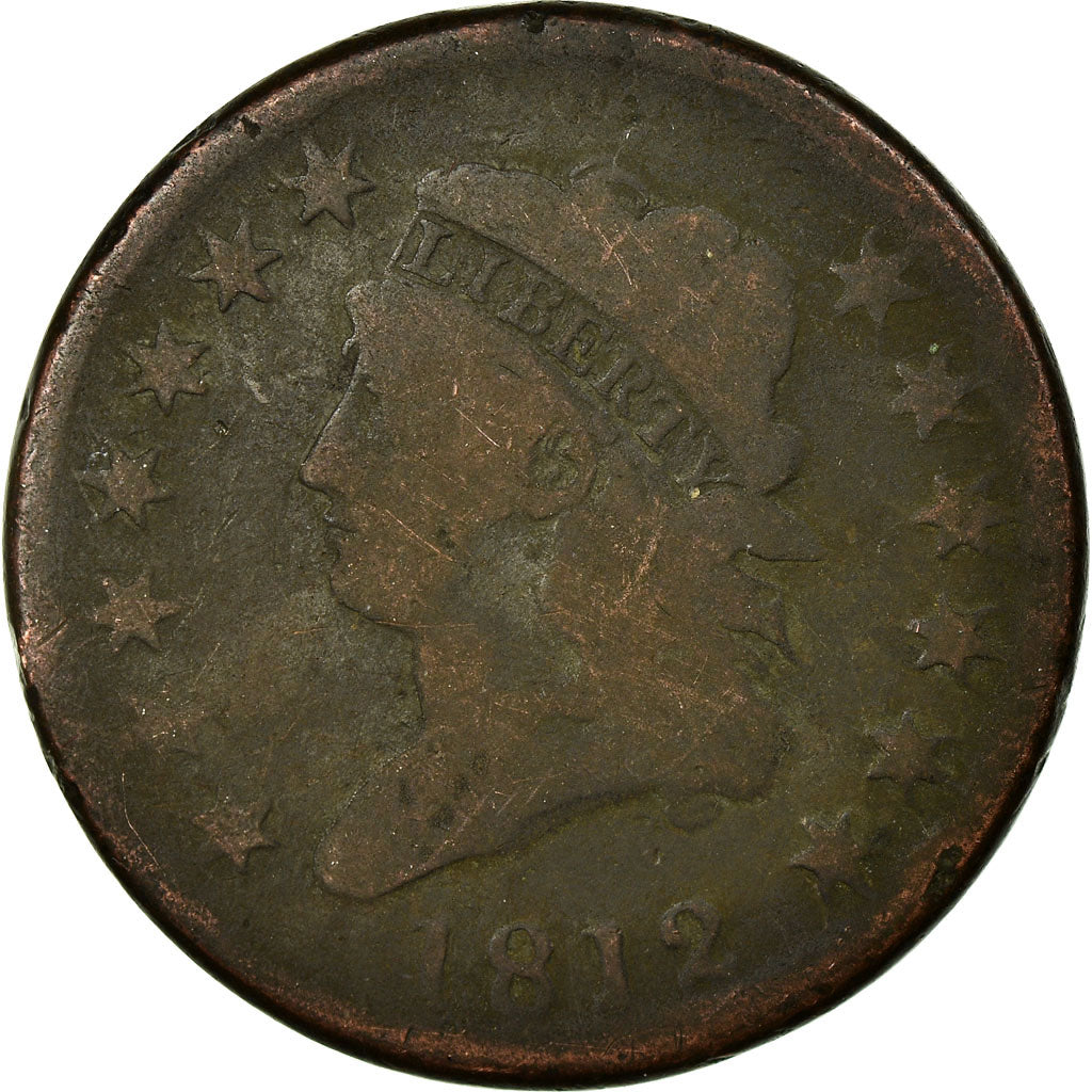 Coin, United States, Classic Head Cent, 1812, Philadelphia