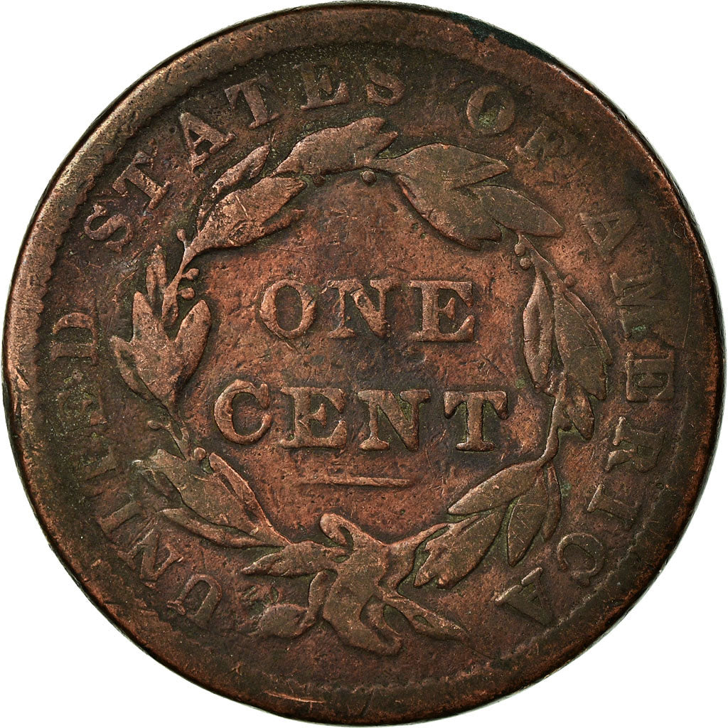 Coin, United States, Coronet Cent, 1838, Philadelphia, VF(20-25)