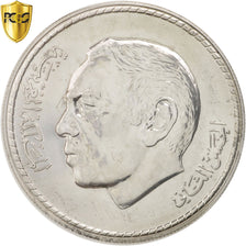 Coin, Morocco, al-Hassan II, 50 Dirhams, 1976, PCGS, MS64, MS(64), Silver