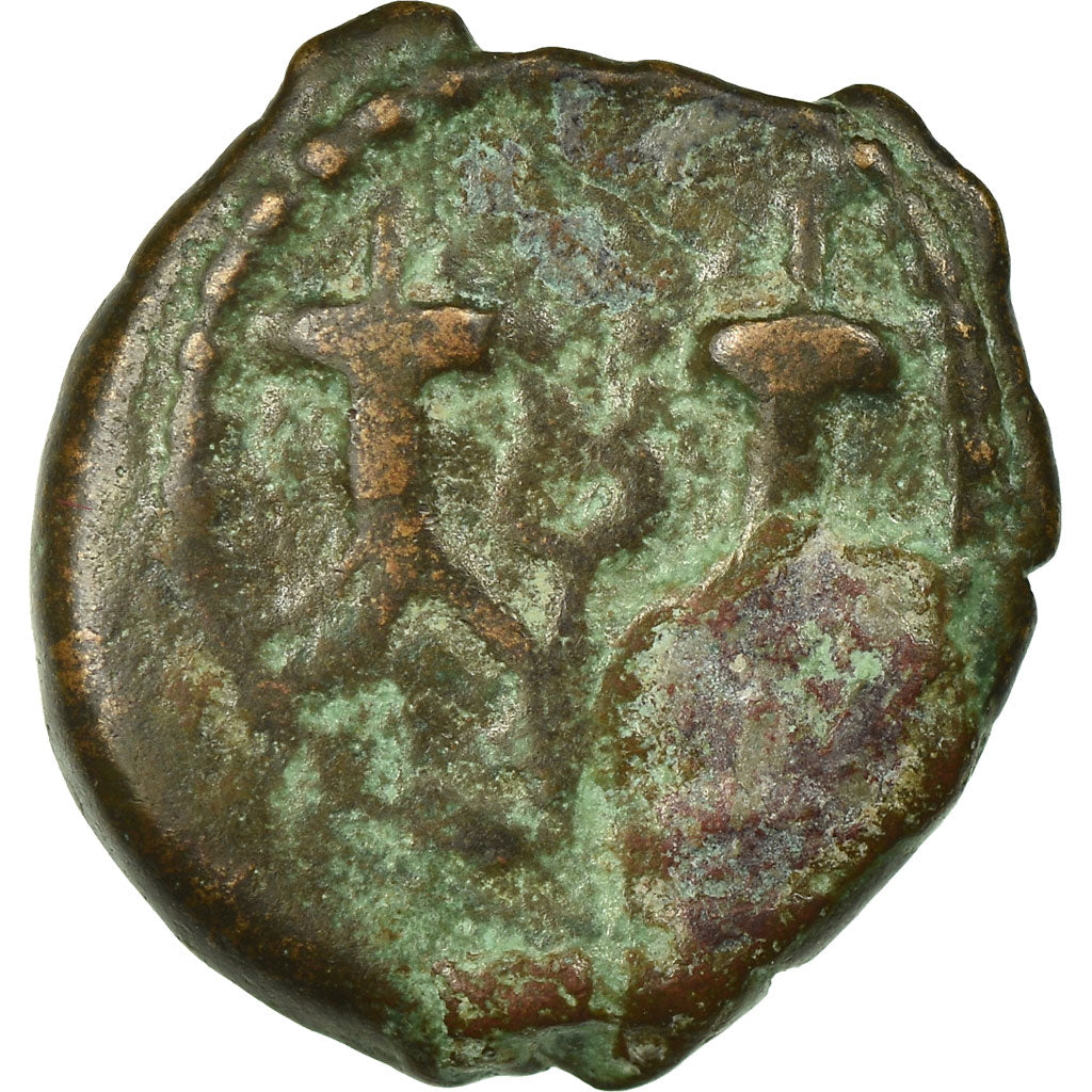 Coin, Judaea, Herod I, Prutah, 40-4 BC, Jerusalem, VF(20-25), Copper