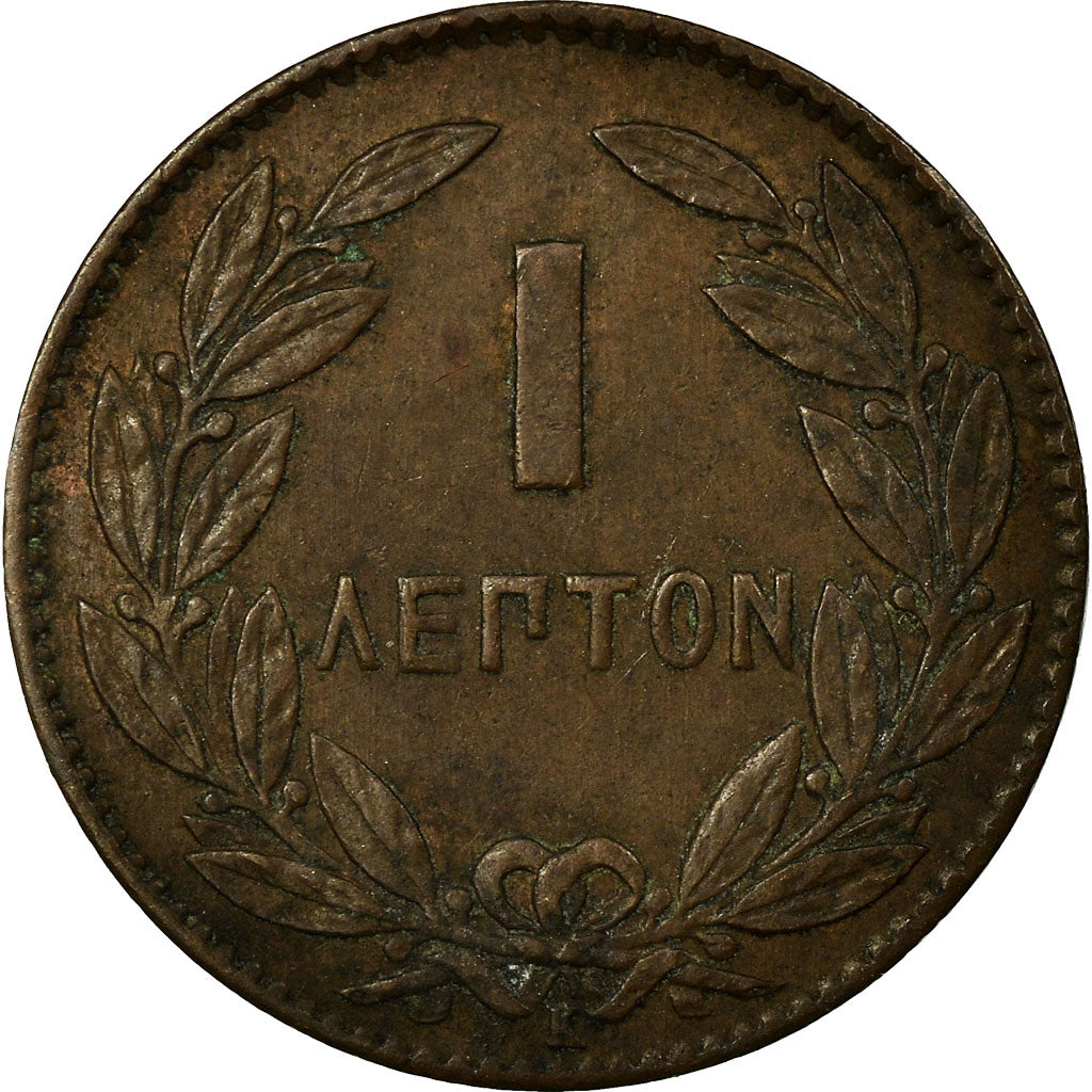 Münze, Griechenland, George I, Lepton, 1878, Bordeaux, SS+, Kupfer, KM:52