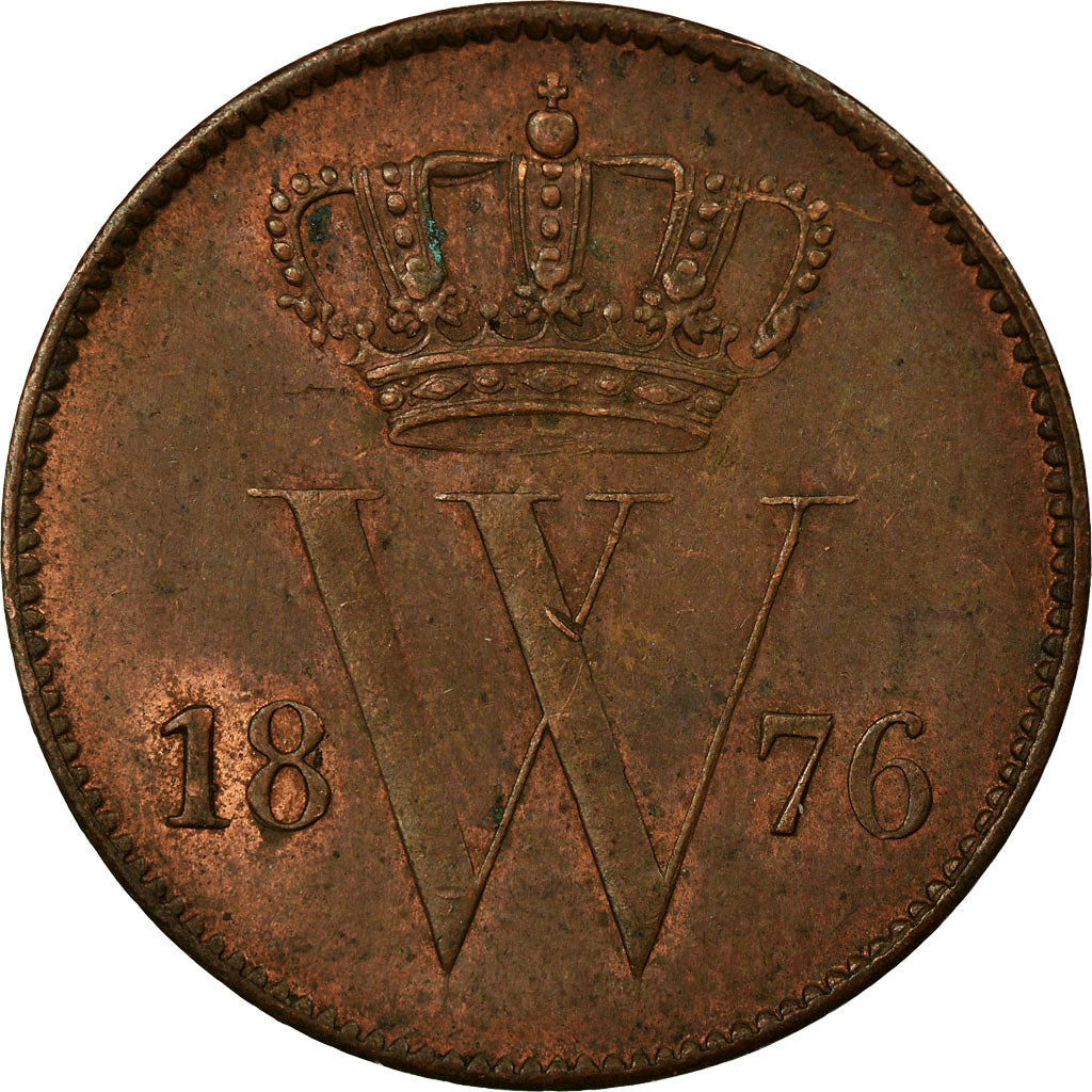 Moneda, Países Bajos, William III, Cent, 1876, Utrecht, EBC, Cobre, KM:100