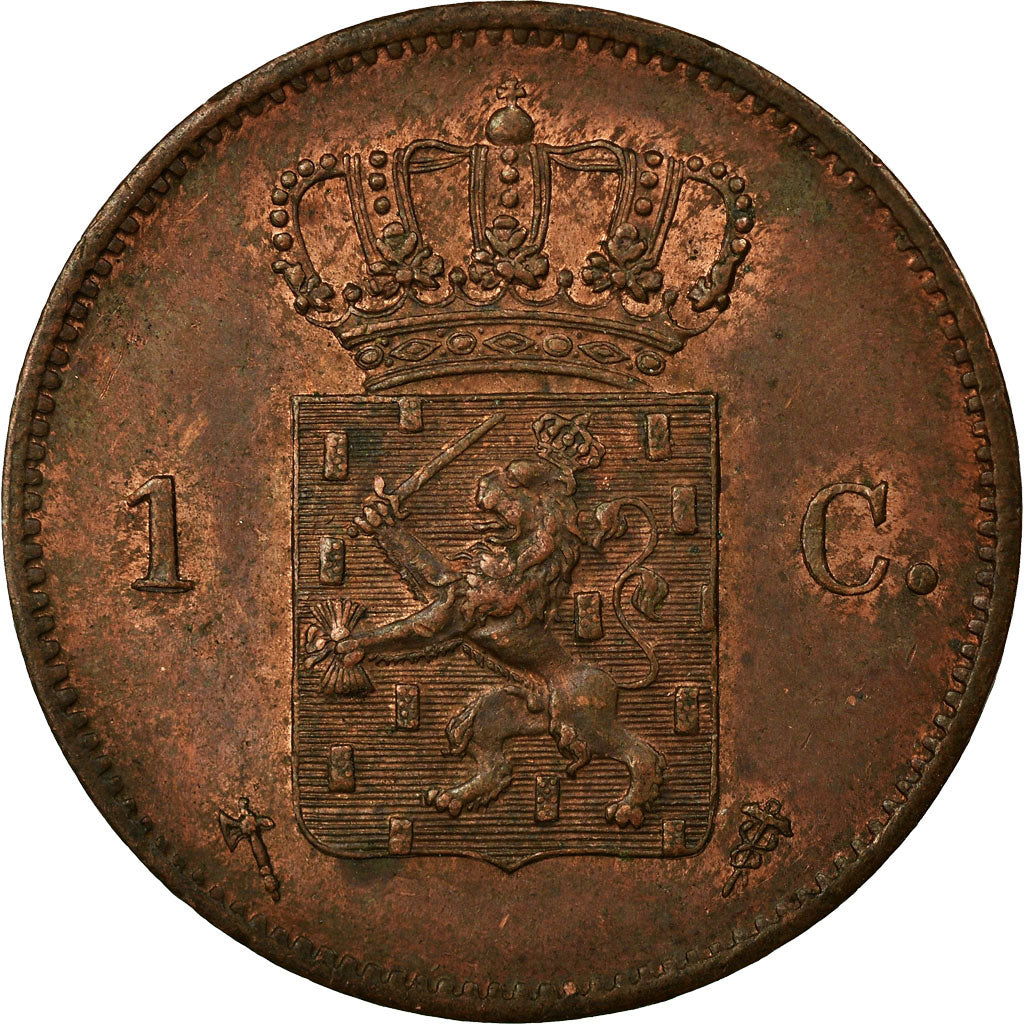 Moneda, Países Bajos, William III, Cent, 1876, Utrecht, EBC, Cobre, KM:100