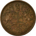 Münze, INDIA-BRITISH, 1/2 Pice, 1853, Calcutta, SS+, Kupfer, KM:464