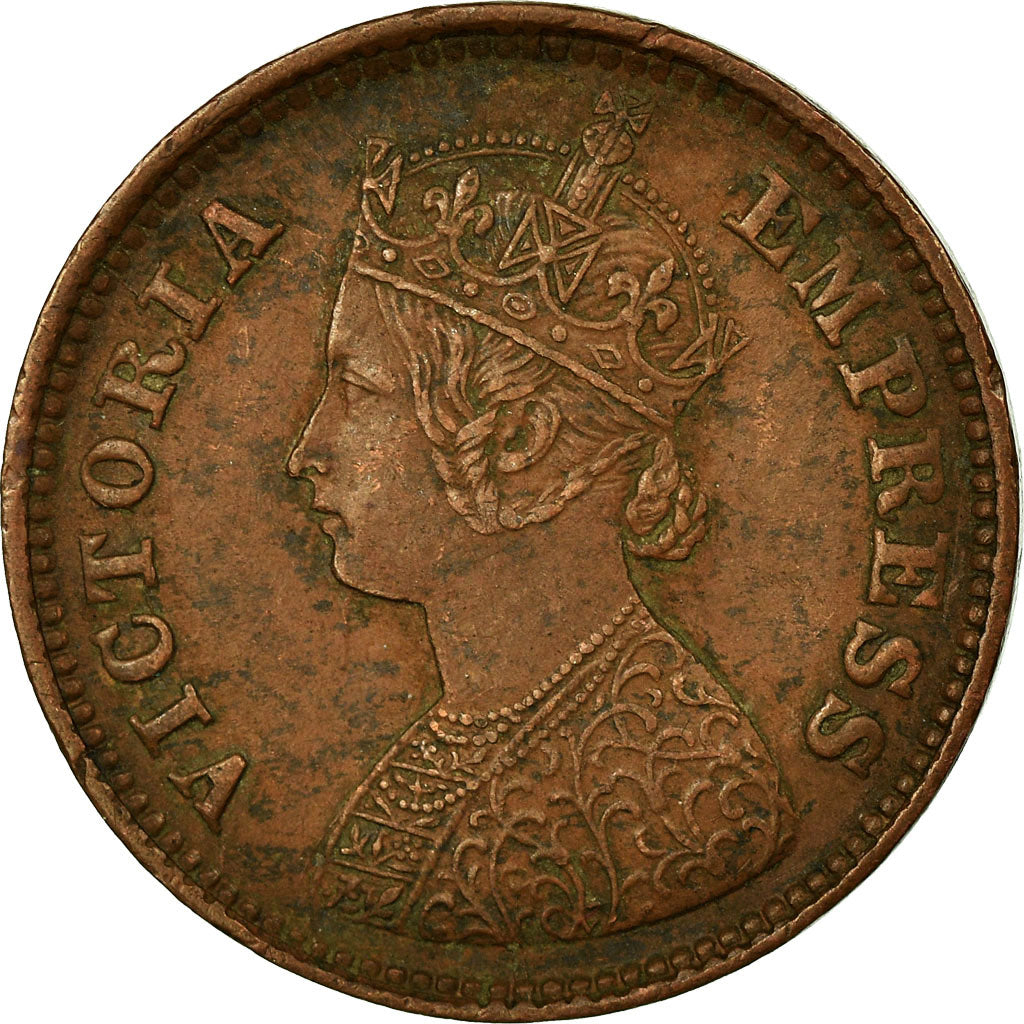 Moneta, INDIA - BRITANNICA, Victoria, 1/2 Pice, 1898, Calcutta, BB+, Rame
