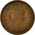 Moneta, INDIA - BRITANNICA, Victoria, 1/2 Pice, 1898, Calcutta, BB+, Rame
