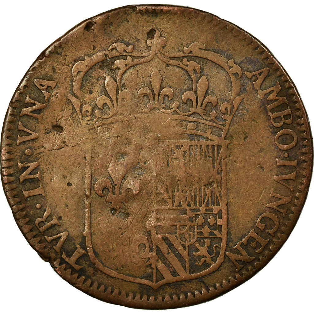France, Token, Anne d'Autriche, VF(20-25), Copper, Feuardent:12426