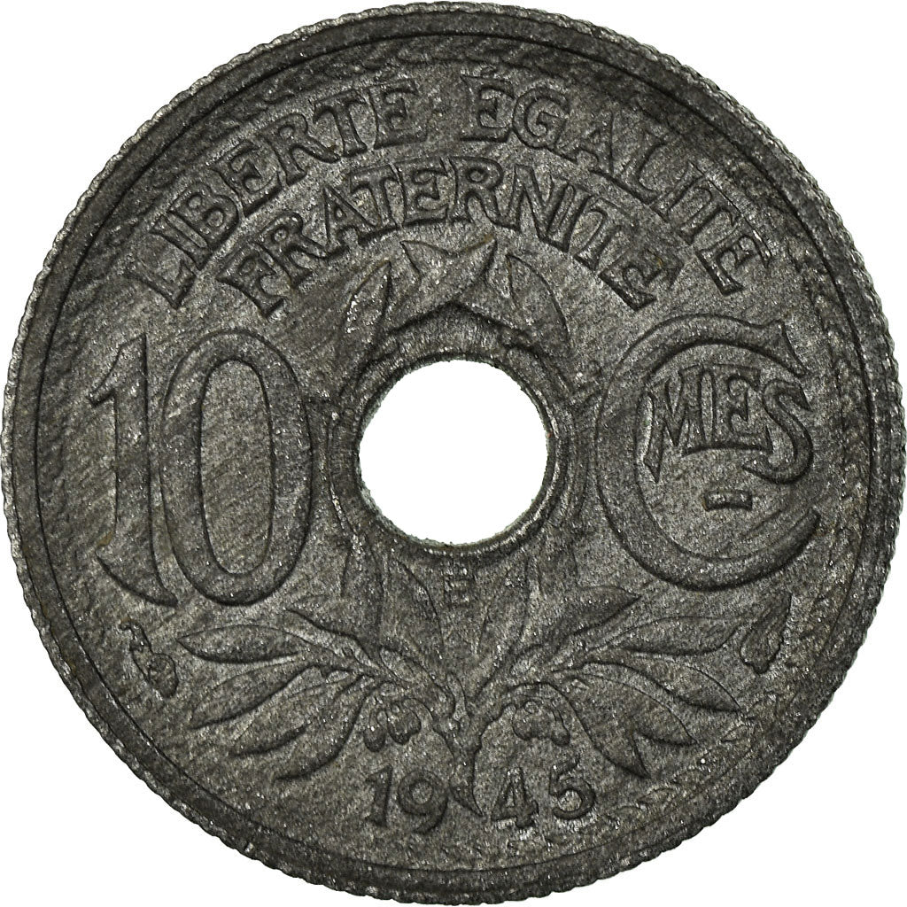 Moneta, Francia, Lindauer, 10 Centimes, 1945, Beaumont - Le Roger, SPL-, Zinco