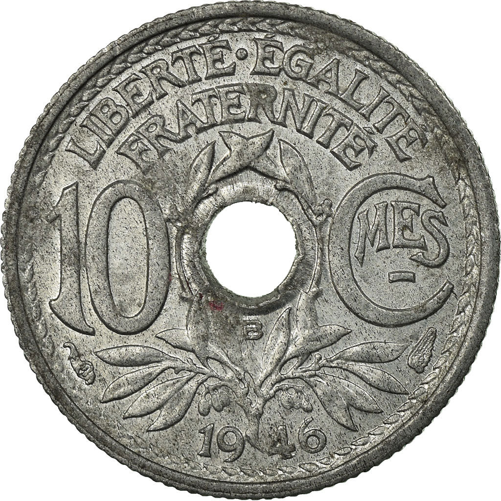 Moneda, Francia, Lindauer, 10 Centimes, 1946, Beaumont - Le Roger, EBC, Cinc