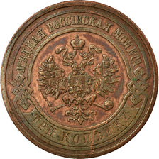 Moneta, Russia, Nicholas II, 3 Kopeks, 1915, St. Petersburg, BB+, Rame, KM:11.3