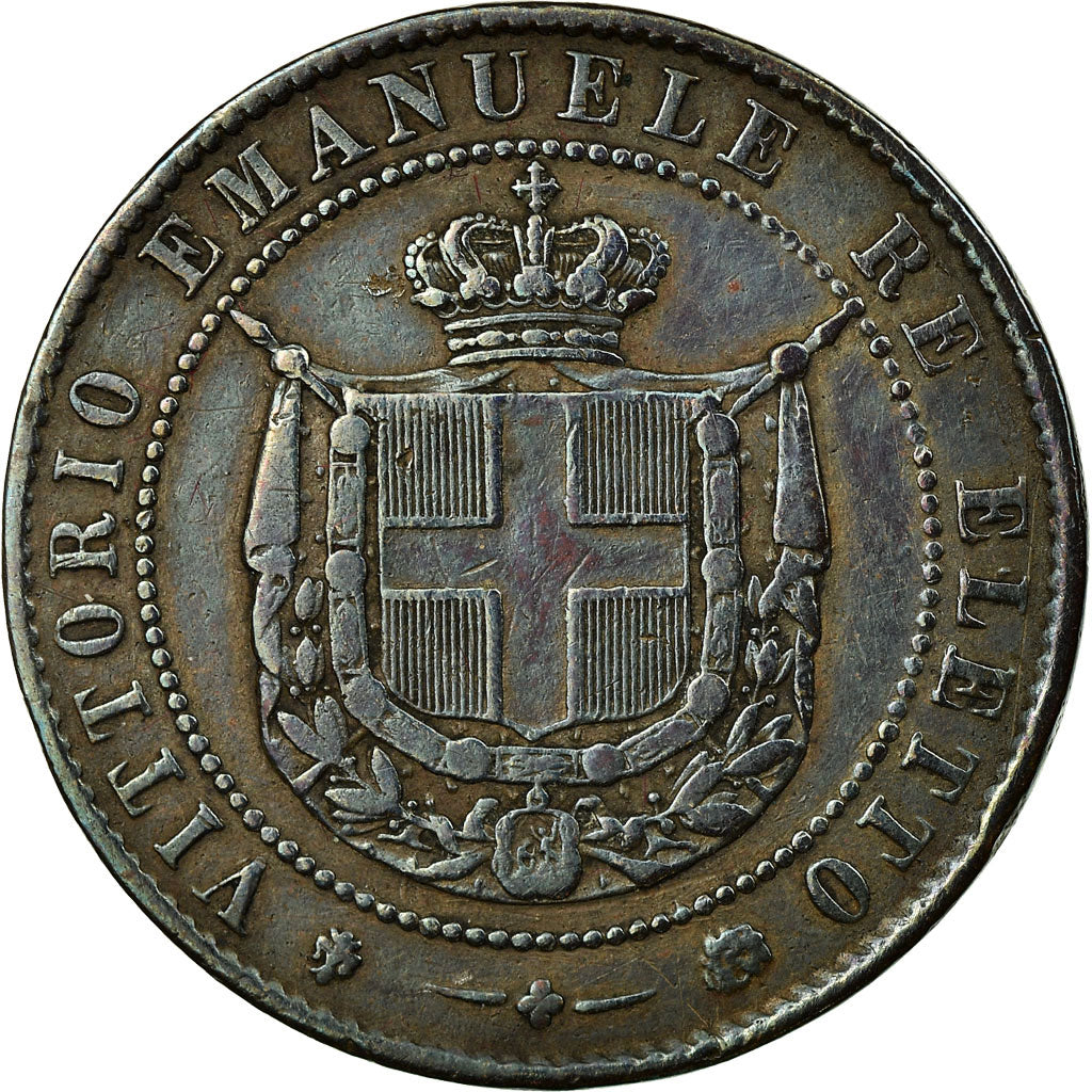 Coin, ITALIAN STATES, TUSCANY, Provisional Government, 5 Centesimi, 1859