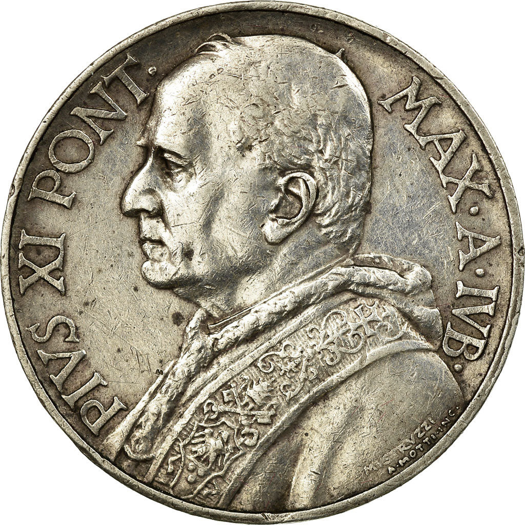 Moneta, CITTÀ DEL VATICANO, Pius XI, 10 Lire, 1934, Rome, BB, Argento, KM:8
