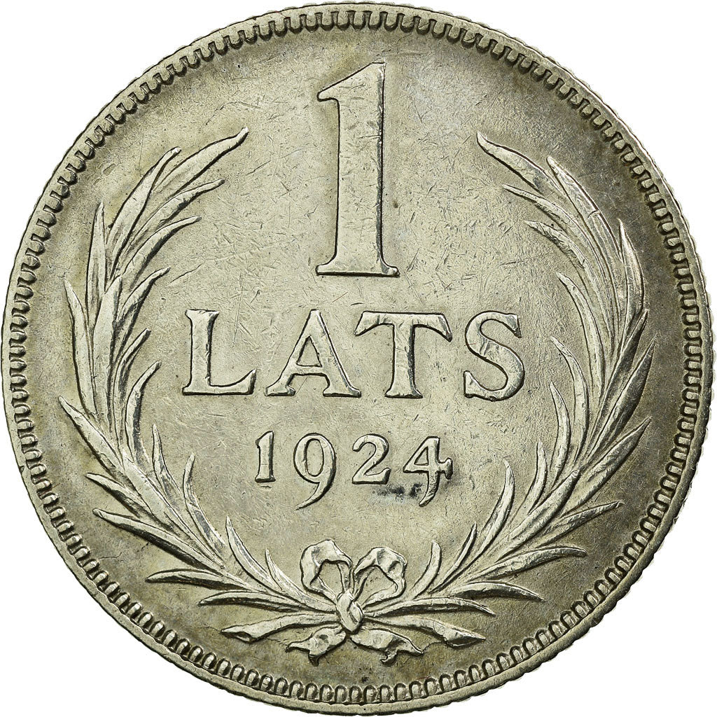 Moneta, Lettonia, Lats, 1924, SPL-, Argento, KM:7