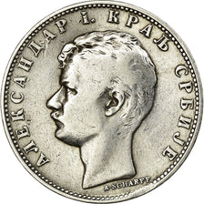 Coin, Serbia, Alexander I, Dinar, 1897, VF(30-35), Silver, KM:21