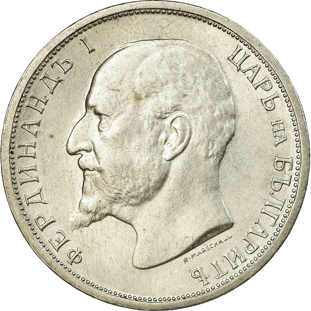 Coin, Bulgaria, Ferdinand I, Lev, 1913, AU(55-58), Silver, KM:31