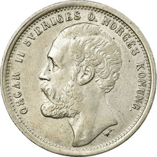 Coin, Sweden, Oscar II, Krona, 1875, EF(40-45), Silver, KM:741