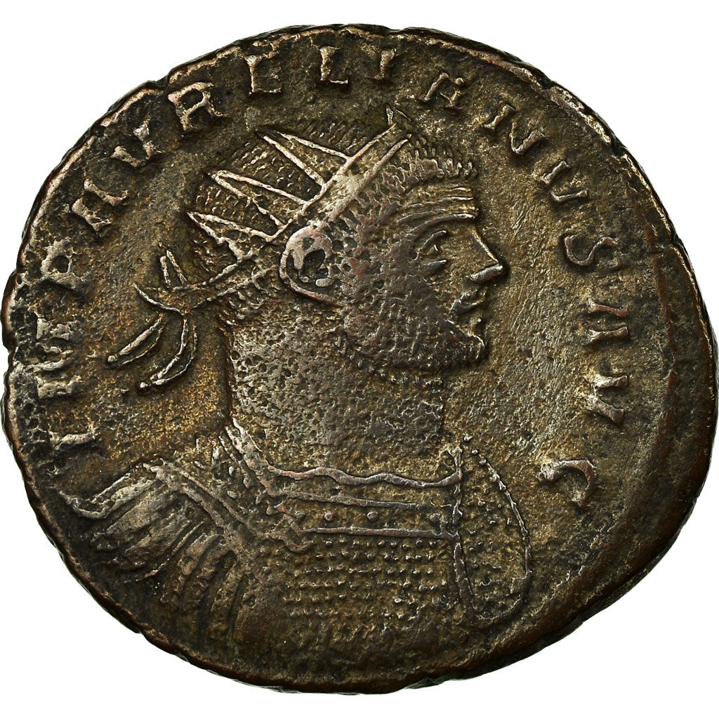Coin, Aurelian, Antoninianus, AD 272-274, Siscia, EF(40-45), Billon, RIC:215