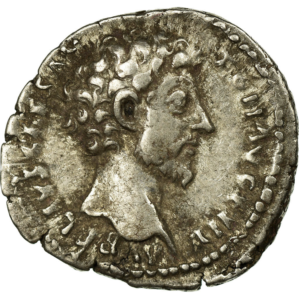 Coin, Marcus Aurelius, Denarius, 157-158, Rome, EF(40-45), Silver, RIC:475a