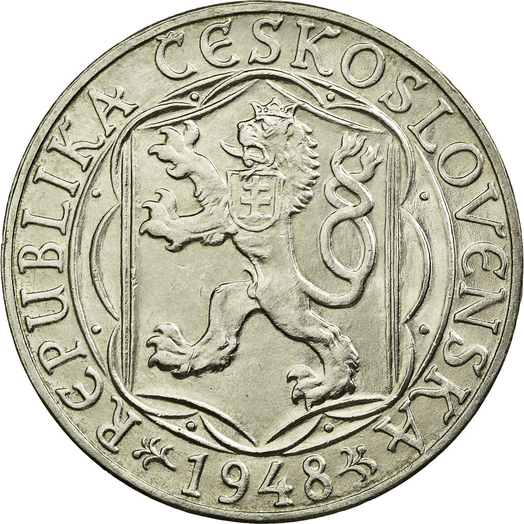 Moneta, Cecoslovacchia, 100 Korun, 1948, SPL-, Argento, KM:26