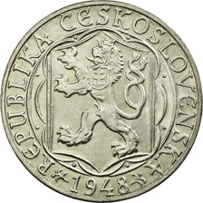 Moneta, Cecoslovacchia, 100 Korun, 1948, SPL-, Argento, KM:26