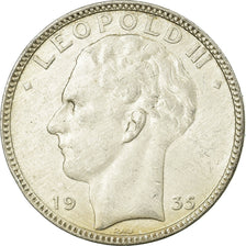 Münze, Belgien, Leopold III, 20 Francs, 20 Frank, 1935, SS, Silber, KM:105