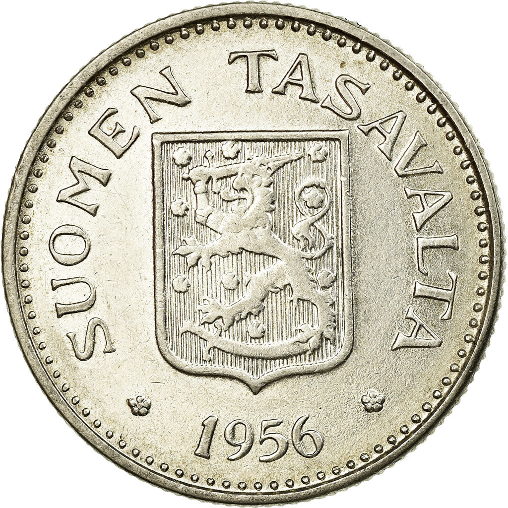 Coin, Finland, 200 Markkaa, 1956, AU(50-53), Silver, KM:42