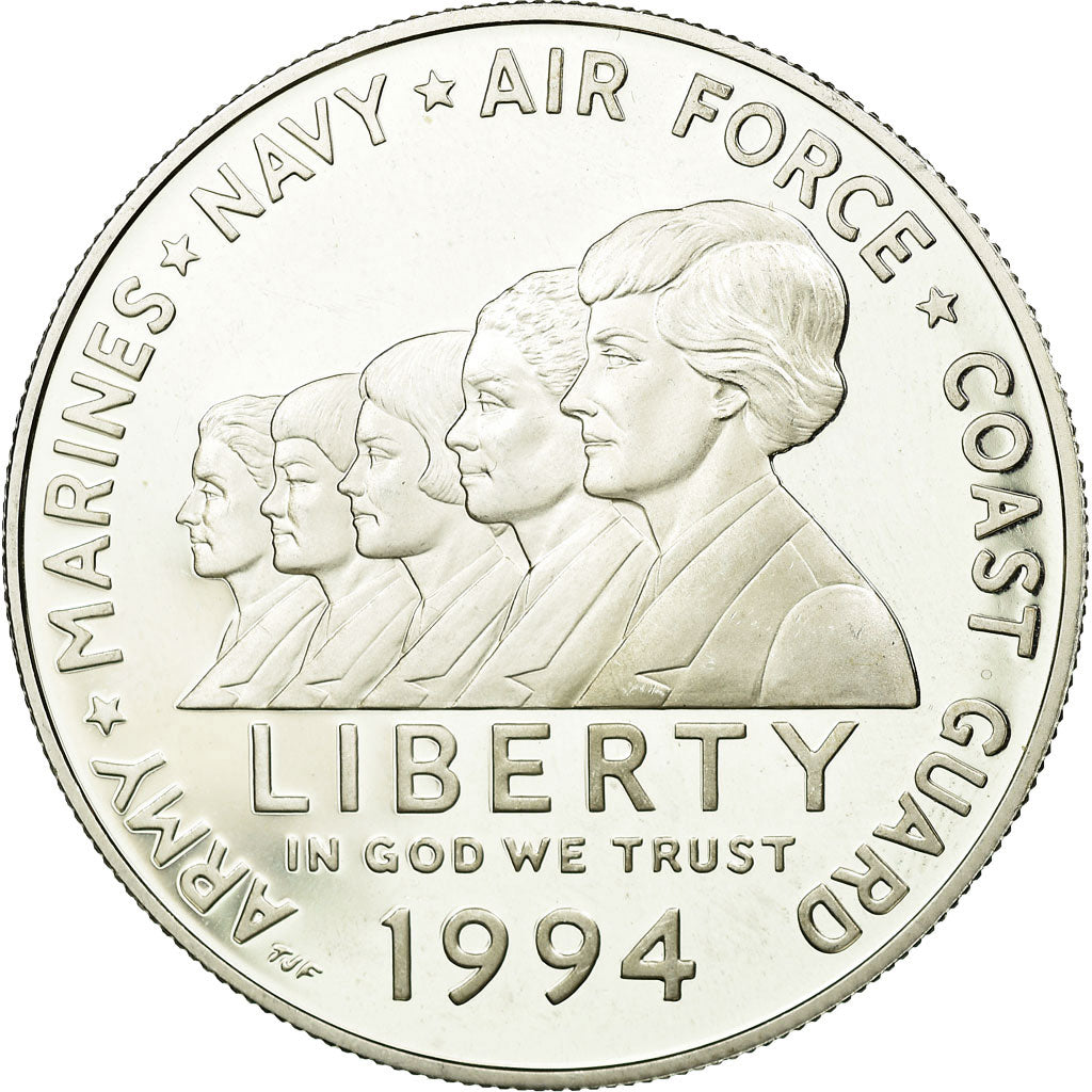 Coin, United States, Dollar, 1994, U.S. Mint, Philadelphia, MS(63), Silver