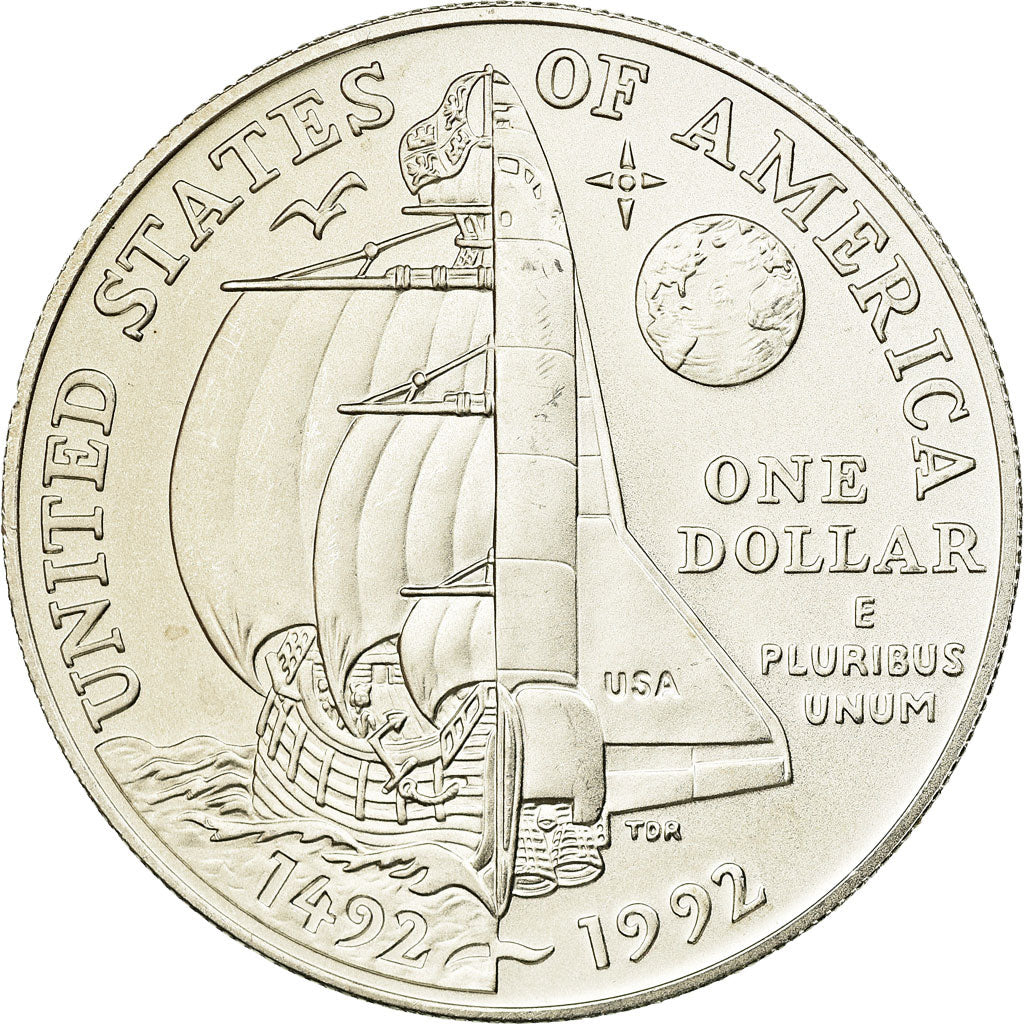 Coin, United States, Dollar, 1992, U.S. Mint, Philadelphia, MS(65-70), Silver