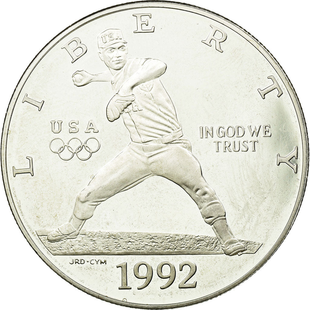 Coin, United States, Dollar, 1992, U.S. Mint, San Francisco, MS(63), Silver