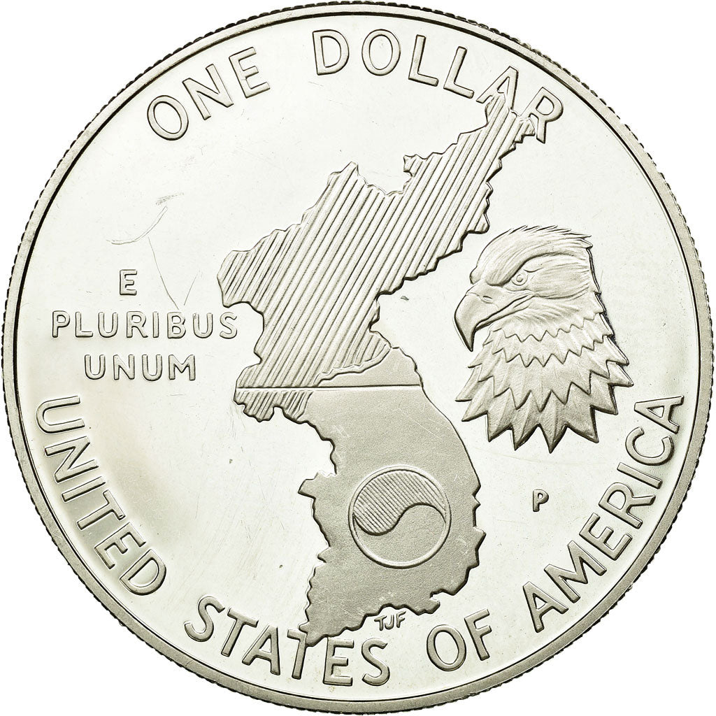 Coin, United States, Dollar, 1991, U.S. Mint, Philadelphia, MS(60-62), Silver