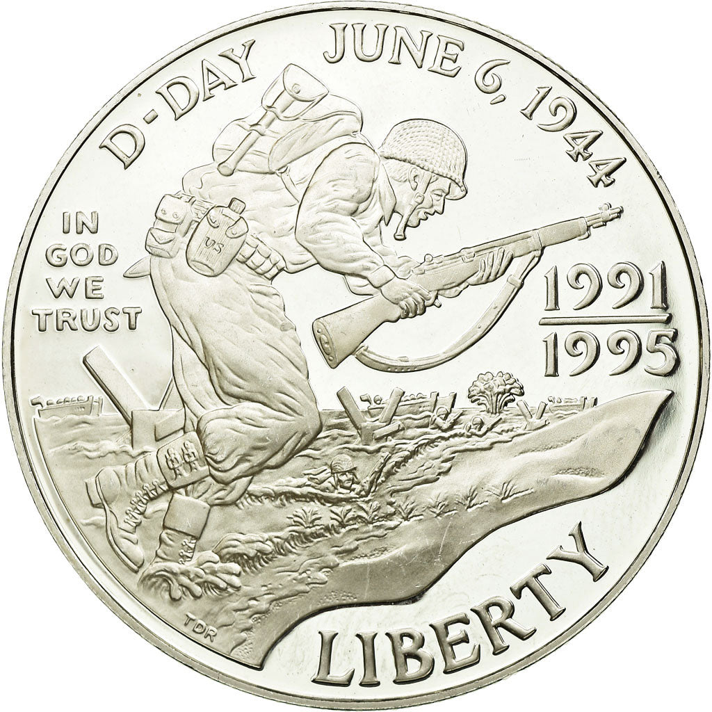 Coin, United States, Dollar, 1993, U.S. Mint, West Point, MS(63), Silver, KM:244